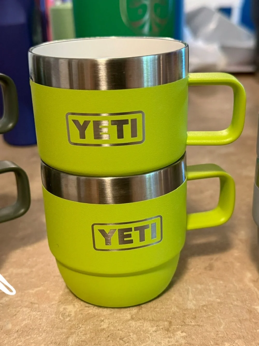 Yeti Chartreuse 6oz Ceramic Lined Espresso Cups